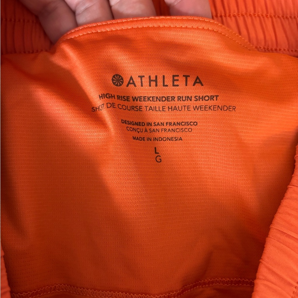 Athleta Weekender High Rise Run Shorts - Picture 3 of 5
